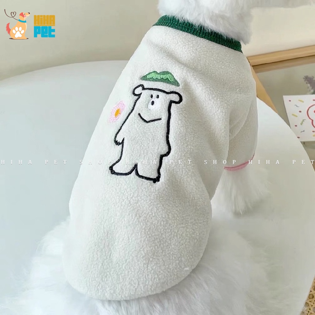 Quần Áo Cho Chó Mèo Vải Thun Thêu Hình Quần Áo Thú Cưng Cao Cấp Giá Rẻ Hihapet.