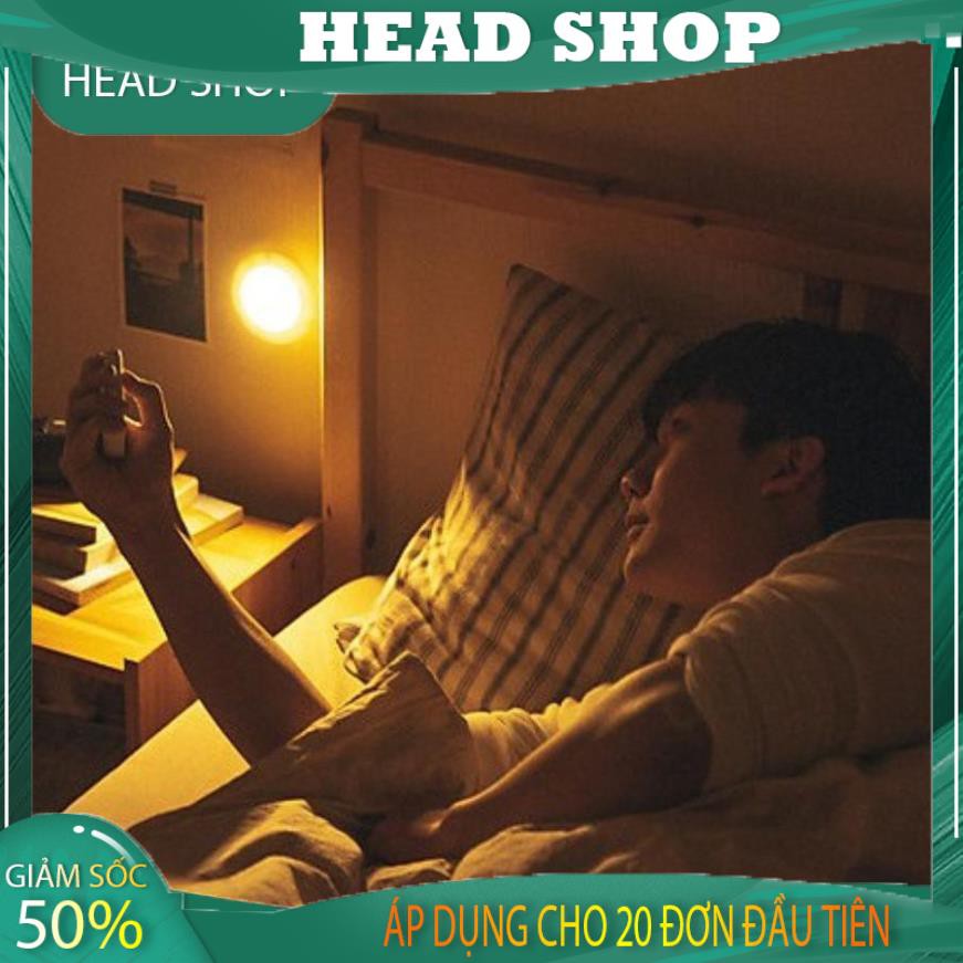 Bộ 3 bóng mini Điều khiển từ xa ánh sáng vàng Đèn led dán tường thông minh treo cầu thang phòng ngủ tủ GY13 HEAD SHOP
