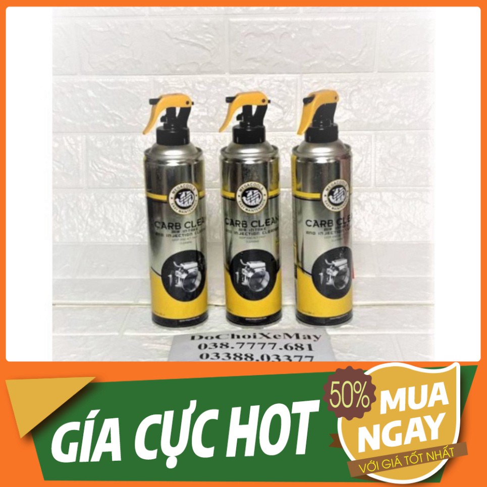 [GIÁ RẺ NHẤT] Megacools CarbClean 500ml dung dịch xịt vệ sinh họng xăng,buồng đốt . MS 800 ĐẠI_KA.SHOP