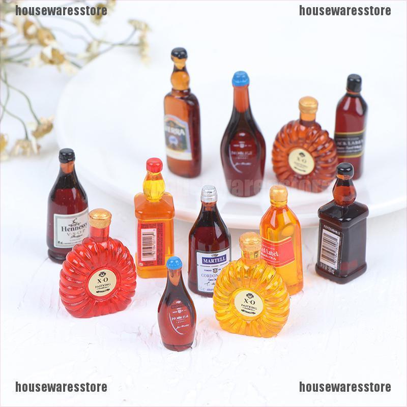 Bộ 10 Bình Nước Mini Tỉ Lệ 1: 12 Trang Trí Nhà Búp Bê