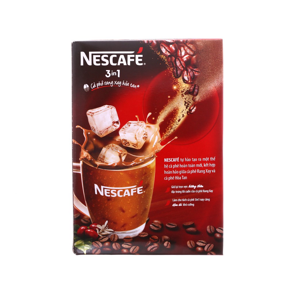 [HSD: 2021] Cafe hòa tan Nescafe hộp đỏ 20 gói