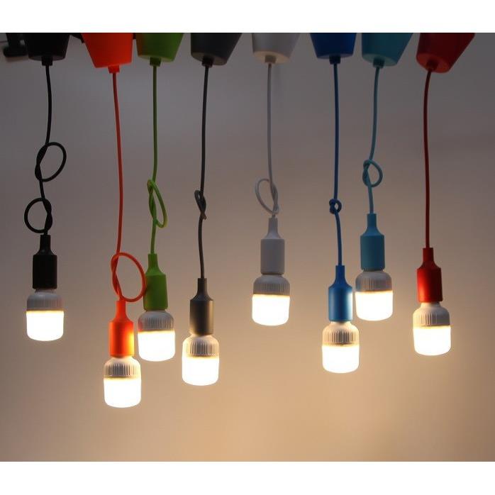 Bộ 3 dây đèn thả trang trí bóng led búp trụ 5w