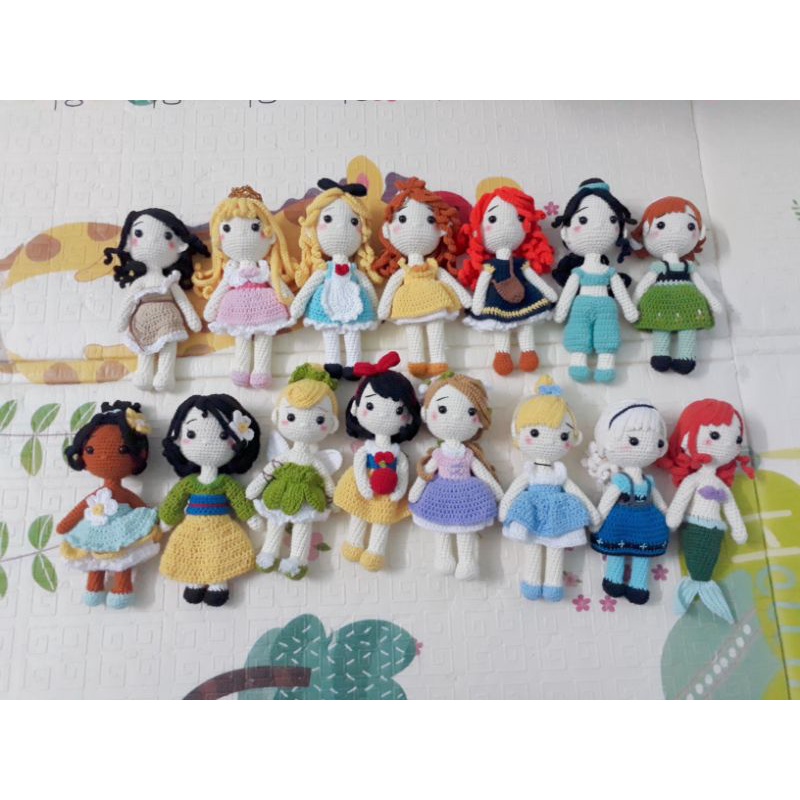 Búp bê len handmade công chúa Disney