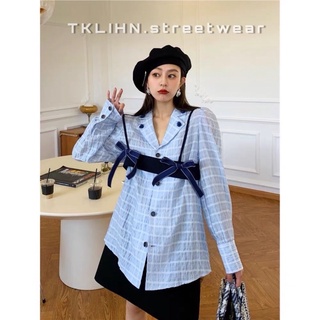 Tklihn set áo sơ mi ulzzang sang chảnh phong cách fashionita 2022