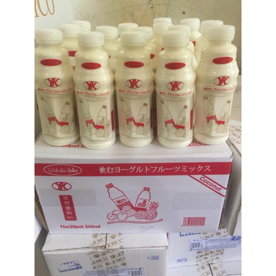 [sale]Sữa Chua Uống Vị Trái Cây Tự Nhiên Wahaha Yoko 500ml Nhật Bản