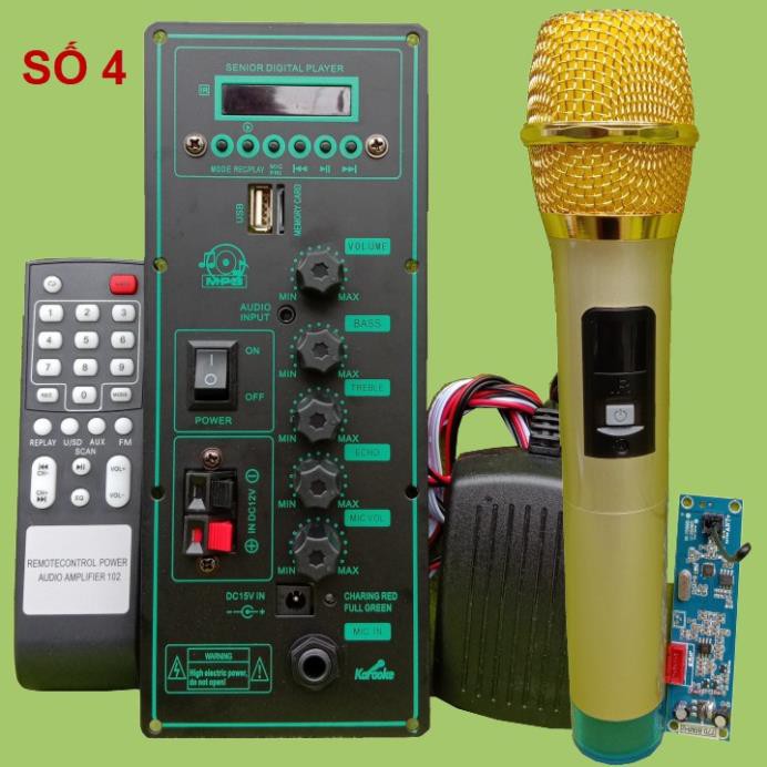 Mạch loa kéo HA8622 2 kênh kèm mic kèm micro