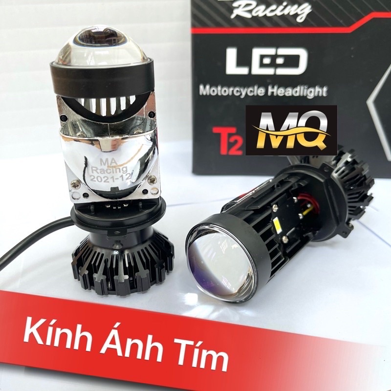 🎉 Đèn Pha Led Bi Cầu T2 - H4 Lắp Ô Tô Xe Máy 🧨