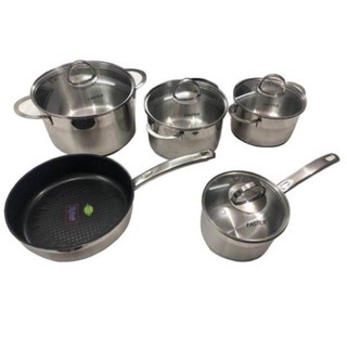 Bộ nồi inox Faster Melody, 5 món, Inox SUS 304 cao cấp, bảo hành chính hãng