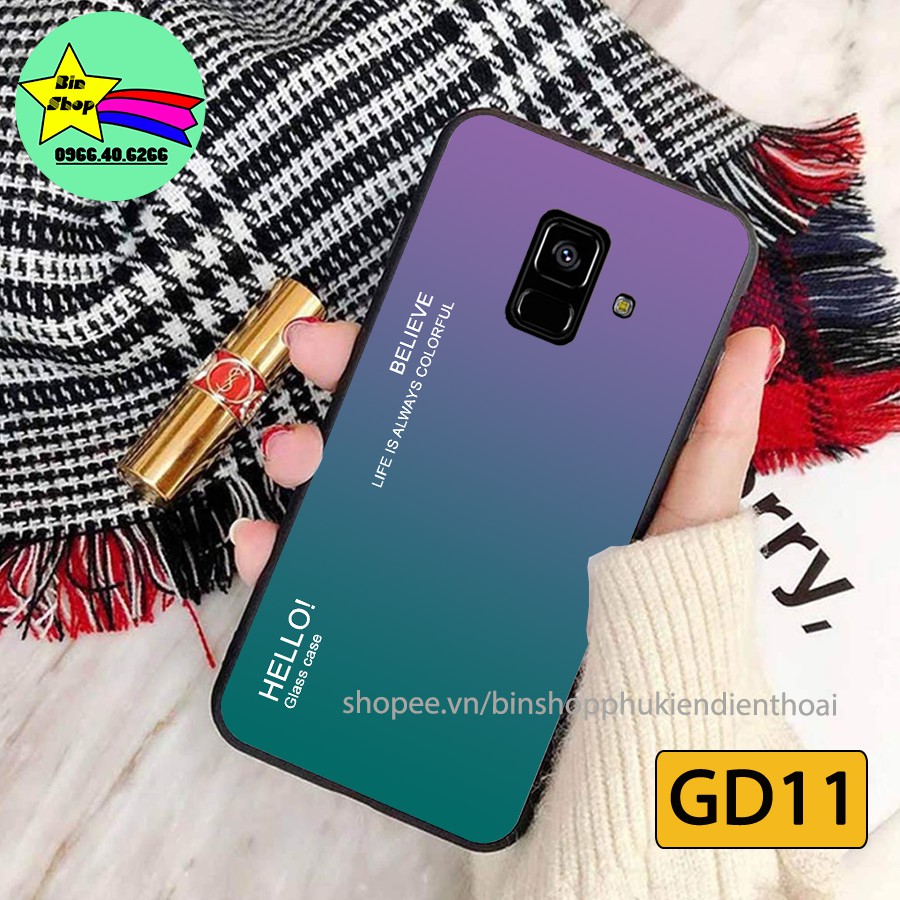Ốp lưng kính Samsung A6 2018 - A5 2018 - A8 2018 - J6 2018 - Ốp lưng điện thoại Samsung cao cấp, sang trọng, siêu đẹp