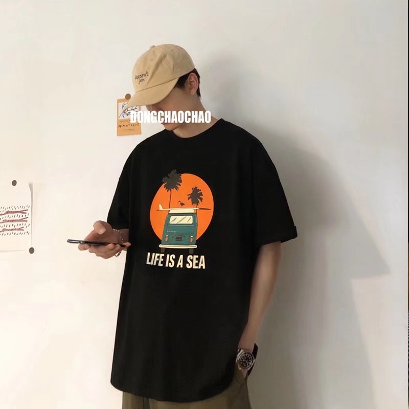 Áo Thun Nam Tay Ngắn In Chữ M-8XL Mới