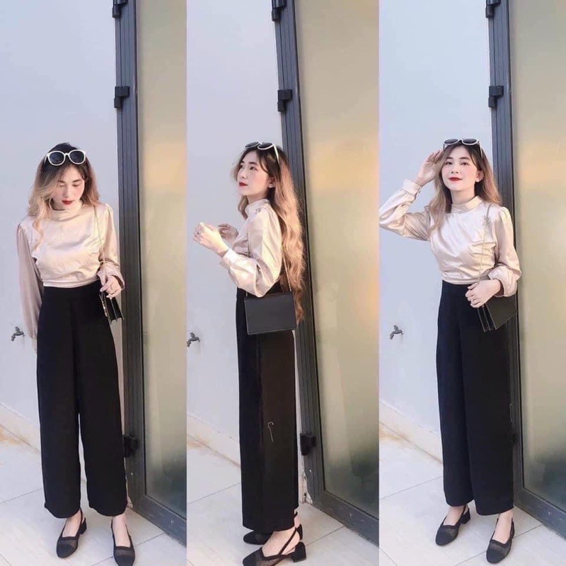 [Mã FADIRECT20 giảm 20K đơn 150K] Quần ống rộng cạp cao, kaky mềm mịn, nhiều màu | BigBuy360 - bigbuy360.vn