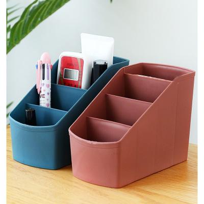 Ống đựng bút để bàn 4 ngăn nhiều màu