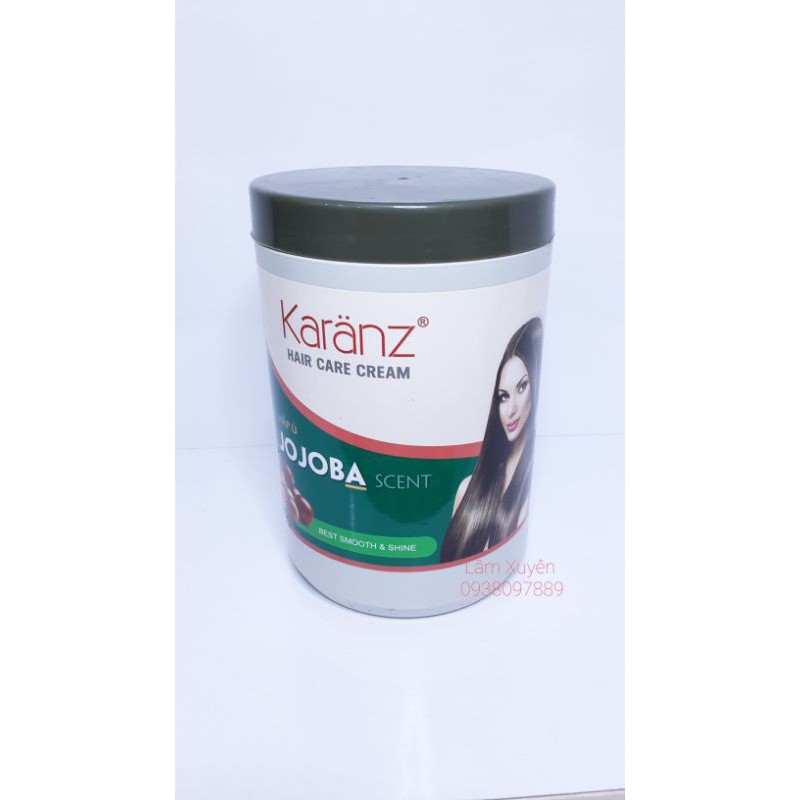 Ủ tóc Karanz Jojoba 1000ml♦️GIÁ RẺ♦️cung cấp độ ẩm làm căng sợi tóc, tăng độ đàn hồi bóng mượt cửa sợi tóc