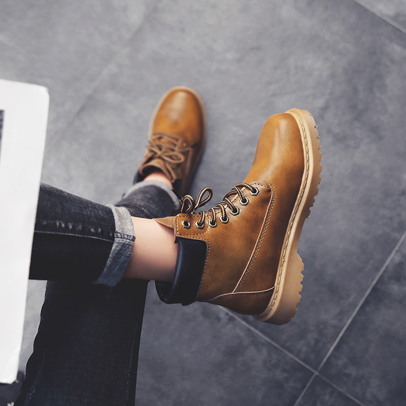 Giày Boots Martin Cổ Cao Thời Trang Thu Đông Cho Nữ | BigBuy360 - bigbuy360.vn