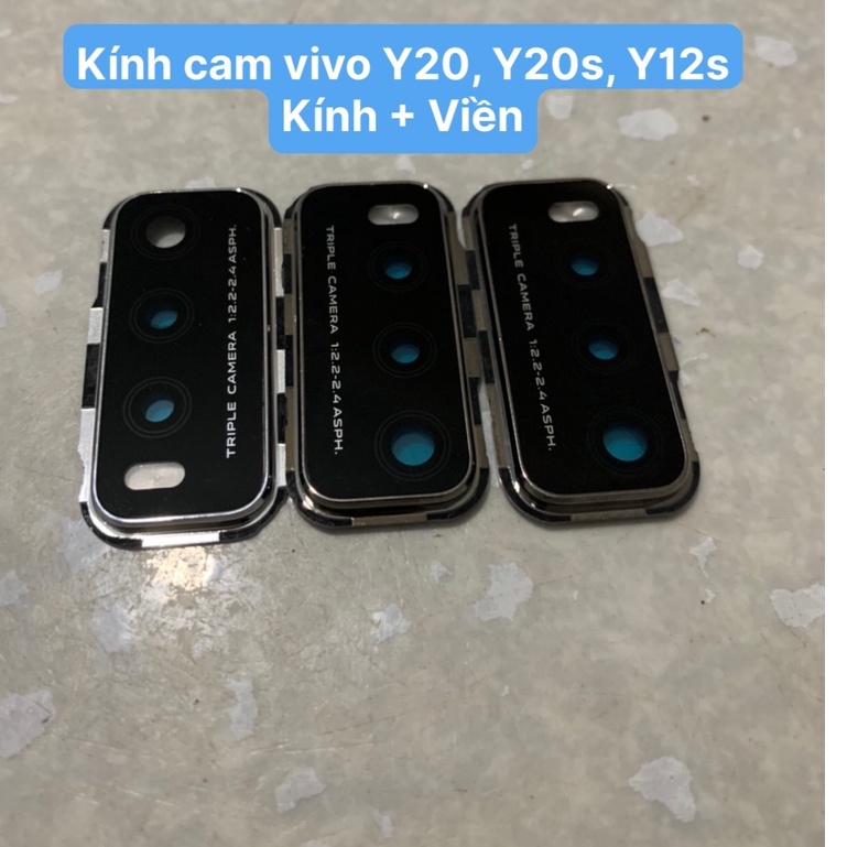 Cụm kính camera vivo Y20 / Y20s / Y12s / kính cam rời
