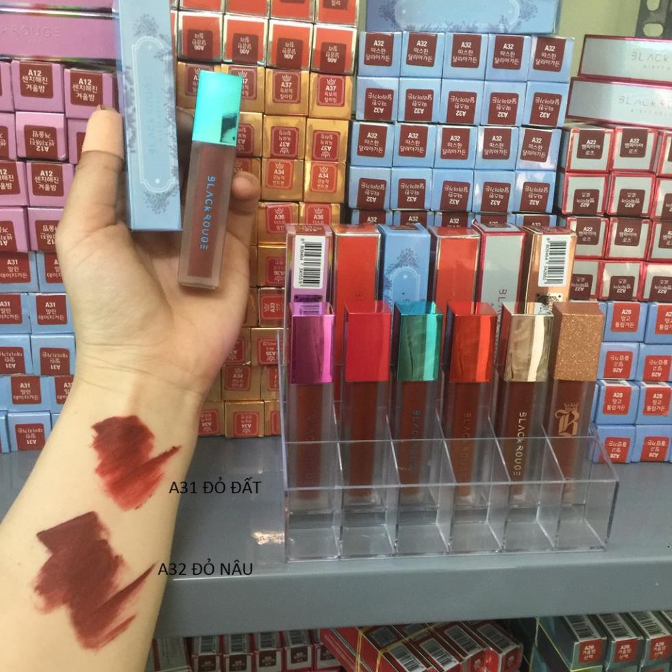 Son HANDMADE black A31 A32 nắp xanh ( thiết kế son BLack Rouge hottrend ) | BigBuy360 - bigbuy360.vn