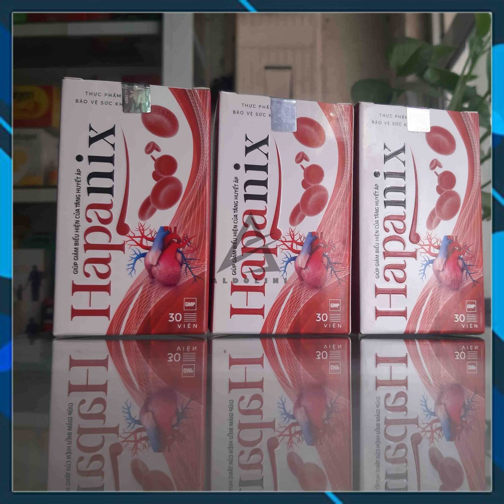 [COMBO 3 HỘP] VIÊN UỐNG HAPANIX - Ổn Định Huyết Áp Cải Thiện Mỡ Máu Phòng Ngừa Đột Quỵ - CHÍNH HÃNG HỘP 30 VIÊN | BigBuy360 - bigbuy360.vn