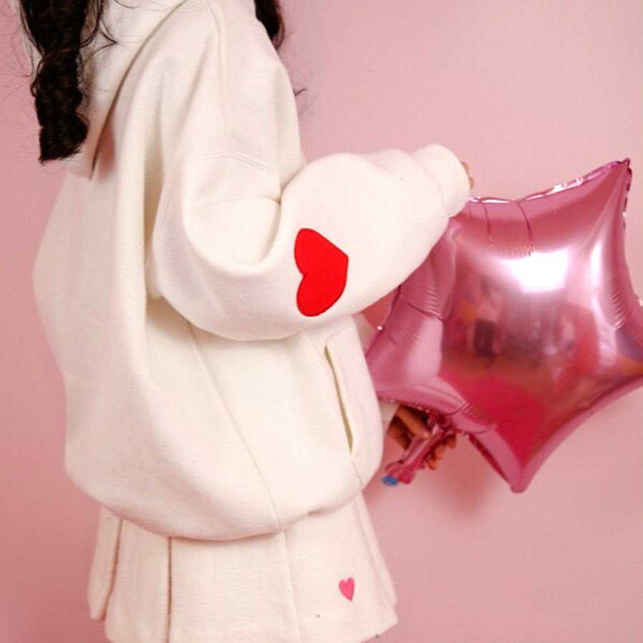 ÁO KHOÁC NỈ HD126 (Tim Thêu Tay) | BigBuy360 - bigbuy360.vn