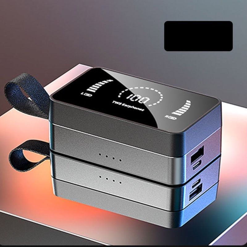 Tai Nghe Không Dây bonj TWS One Touch 200H Có Ngăn Sạc Chống Ồn Tích Hợp Mic Và Đèn LED