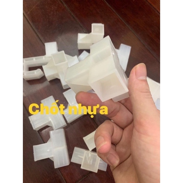 khớp nối,cút nối góc,chốt nhựa vuông 2x2cm