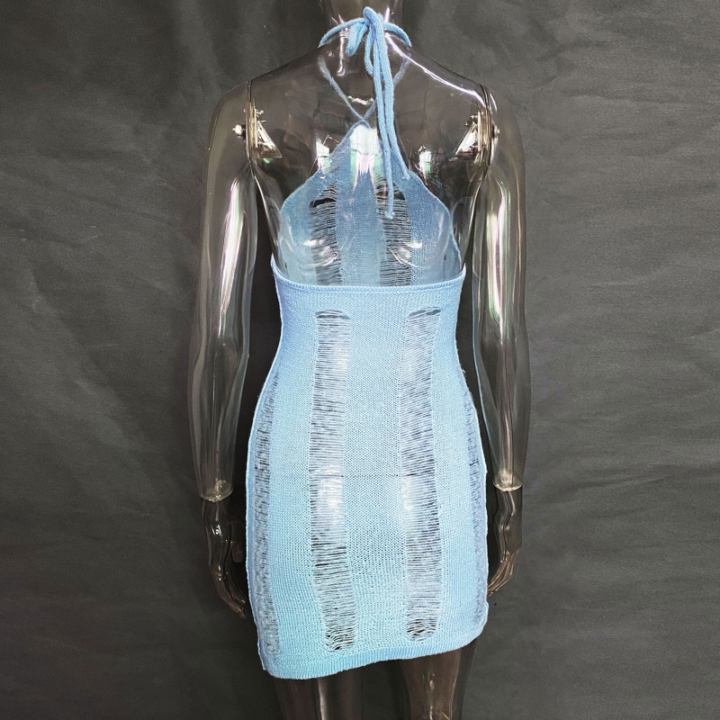 Đầm Mini Hai Dây Xuyên Thấu Thời Trang Đi Biển Cho Nữ