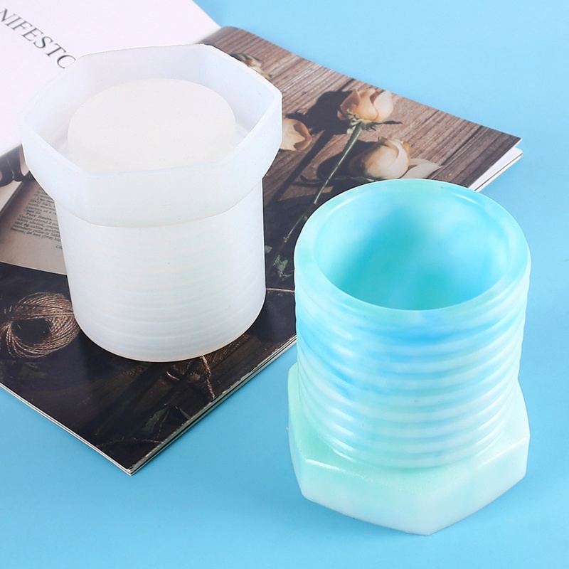 Khuôn Silicone Làm Chậu Hoa / Cọ Trang Điểm Tái Sử Dụng Được DIY
