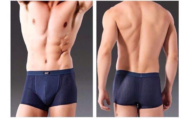 Hộp 4 quần sịp nam thông hơi cao cấp.