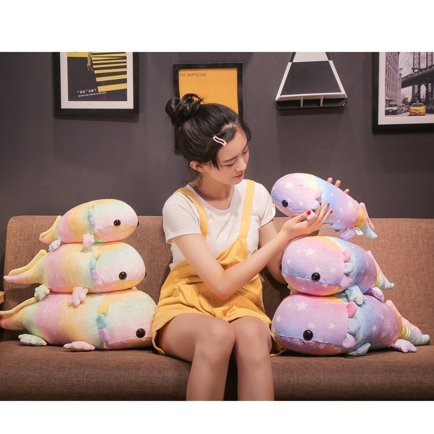 Đồ chơi nhồi bông AIXINI Axolotl hình kỳ nhông thích hợp làm quà tặng sinh nhật dành cho bé trai/ gái
