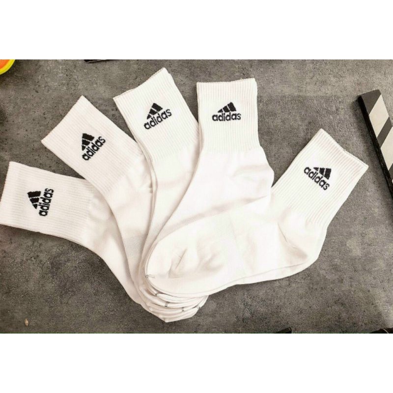 Tất dệt kim thể thao cổ lửng Trắng