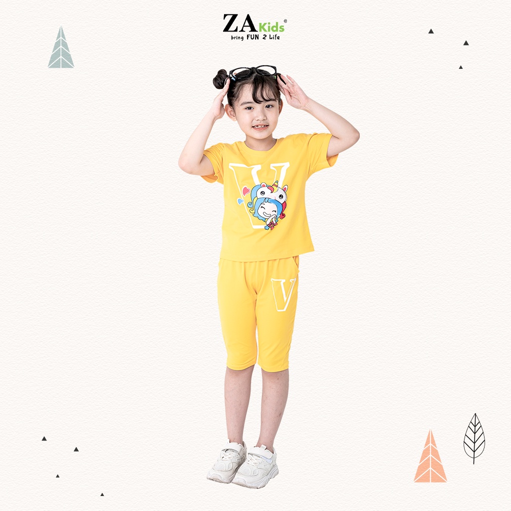 Bộ Quần Áo Thun Ngắn Tay Bé Gái (2-10 Tuổi) ZA Kids A429T/ZA22188TN