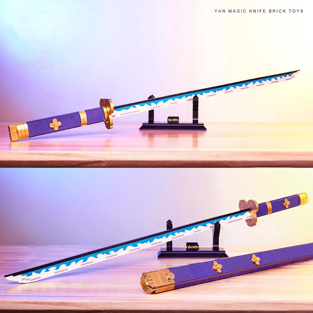 Đồ Chơi Lắp Ráp LEGO Mô Hình Thanh Kiếm Diêm Vương Enma của Roronoa Zoro Trong One Piece Model DK1502 Với 900+ Mảnh Ghép
