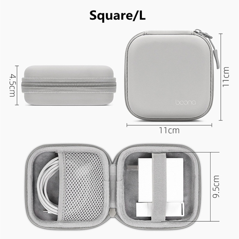 Baona Túi da đựng dây cáp sạc chống nước cho iPhone k air/pro