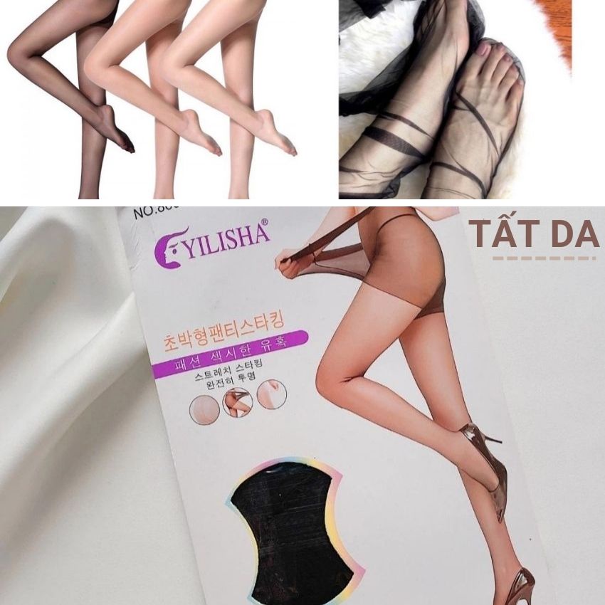 Quần tất da nữ tàng hình che khuyết điểm siêu dai mỏng mịn, vớ da thoáng mát chống tia UV nâng mông tôn dáng Angola