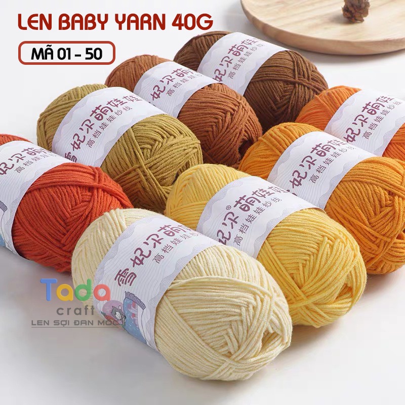 Len Baby Yarn (Mã 01 đến 50)