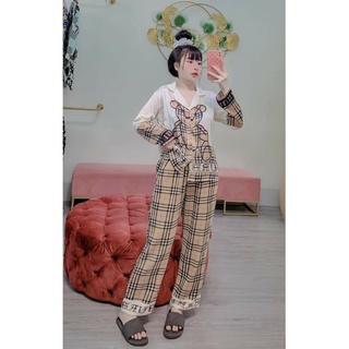 Set pijama gấu BBR LỤA LATIN SAM.CAO CẤP