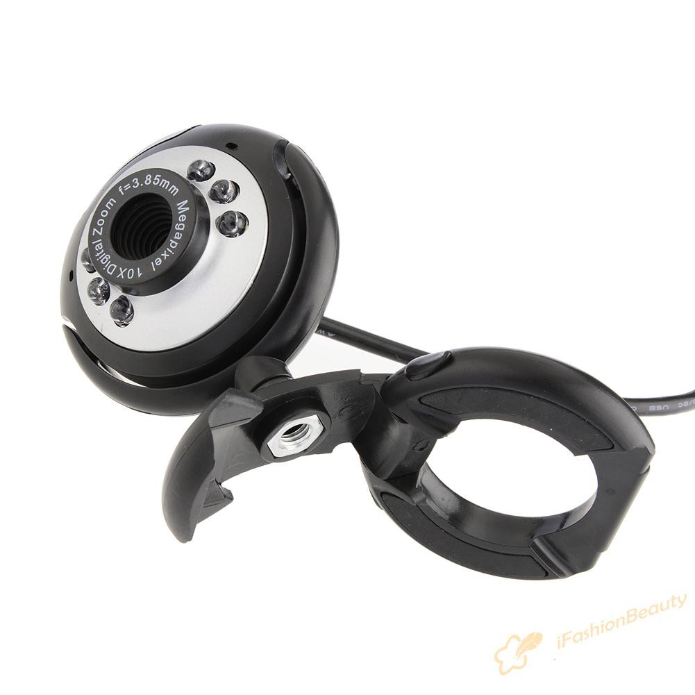 【New】HD 12.0 MP 6 LED USB Webcam Camera with Mic &amp; Night Vision for Desktop PC