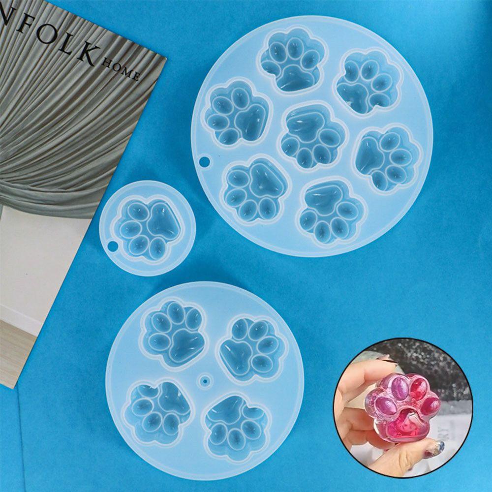 Khuôn Silicon Làm Bánh Hình Dấu Chân Mèo Dễ Thương Không BPA