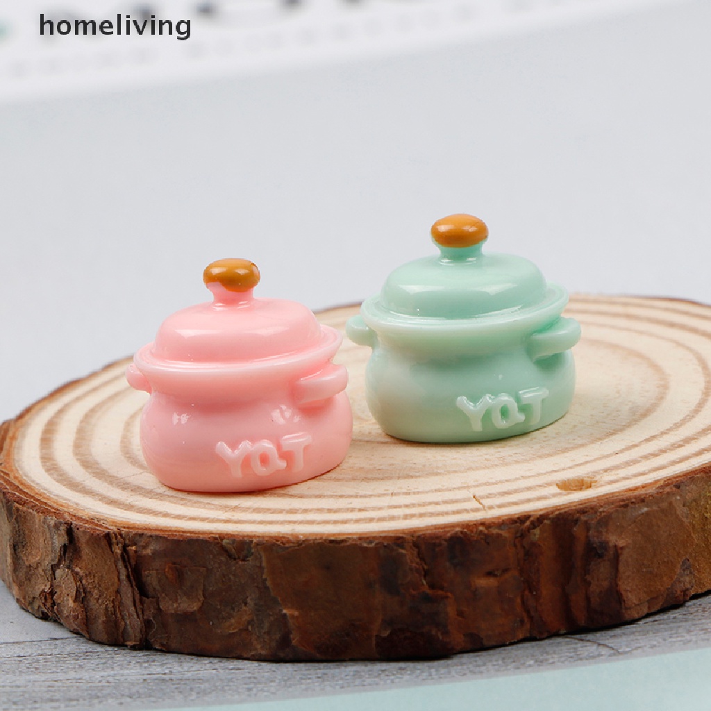 Bộ 2 Mô Hình Nồi Nấu Súp Mini Trang Trí Nhà Búp Bê