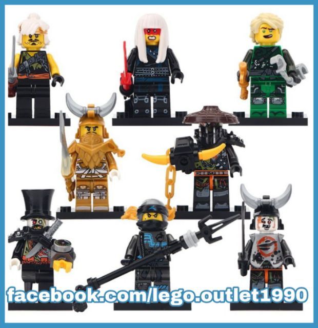 Xếp hình Ninjago Golden Dragon Lego Minifigures LeLe A033 040