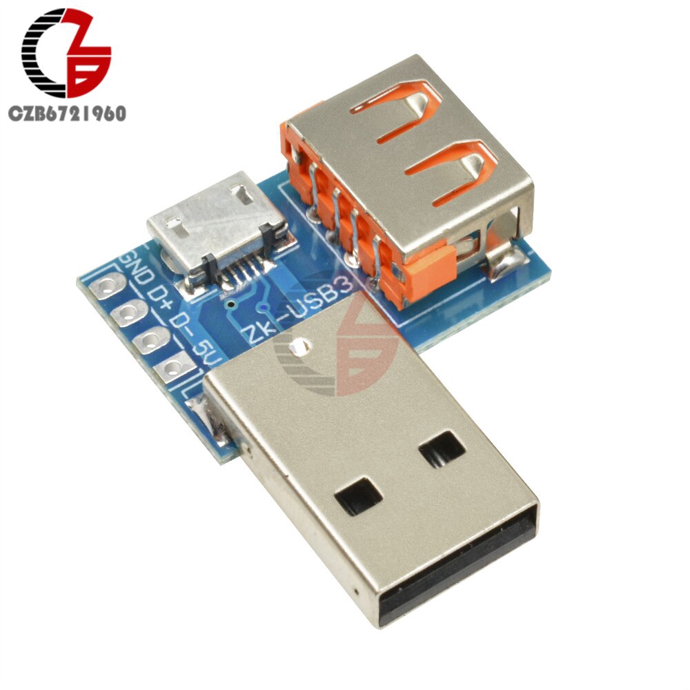 4 in 1 USB Converter USB Male to Female to Micro USB to 2.54mm 4P Terminal Adapter Module Voltage Date Converter Connector Board | BigBuy360 - bigbuy360.vn