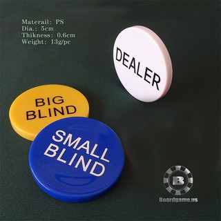 Bộ 3 nút Dealer, Big Blind, Small Blind