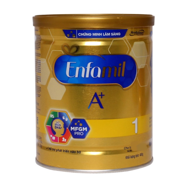 Sữa bột Enfamil A+ 1 DHA+ và MFGM Pro 400g
