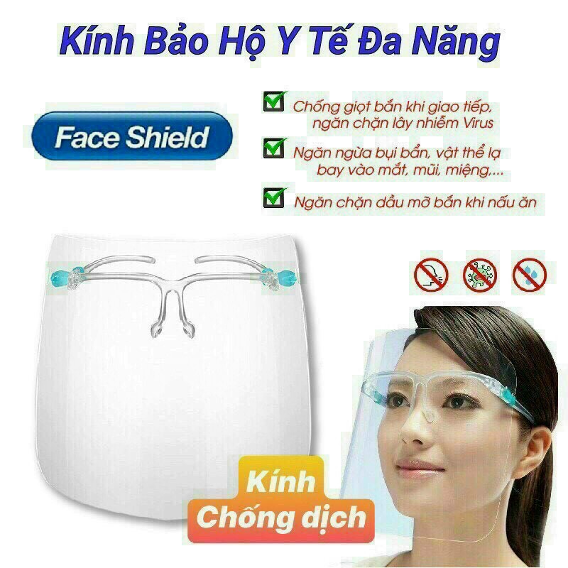 {Flashsale} Kính che mặt chống giọt bắn có gọng gương GSR