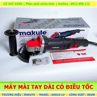 Máy cắt cầm tay, máy mài góc makute ag016-lv đuôi dài 6 tốc độ
