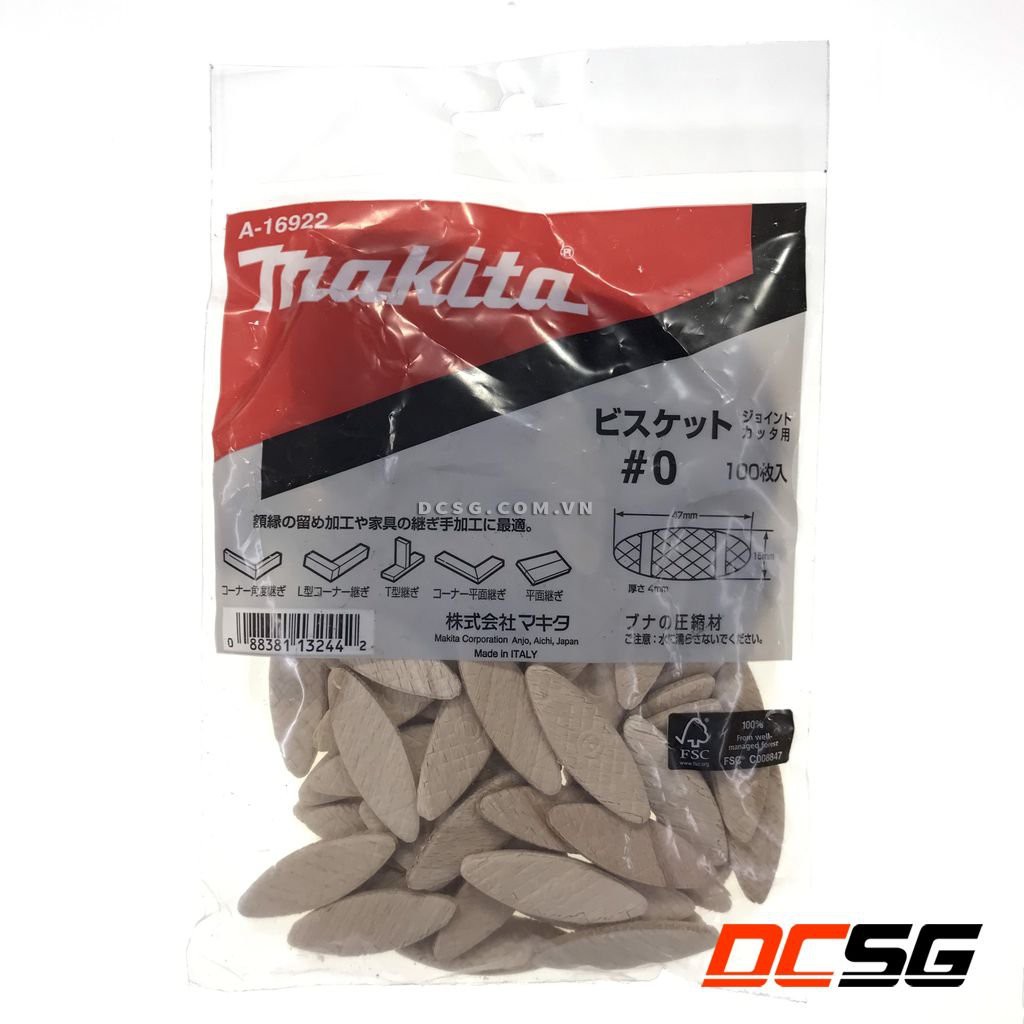 Miếng ghép mộng bánh quy #0-#10-#20 Makita