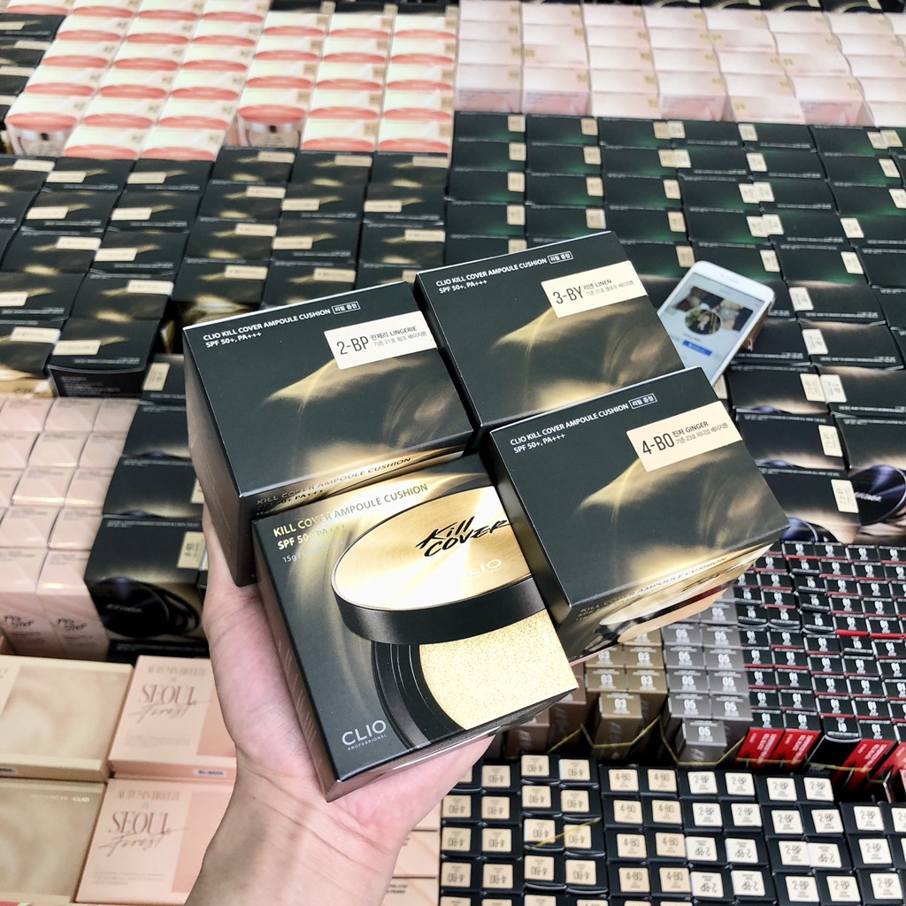 Set Phấn Nước CLIO Kill Cover Ampoule Cushion 15g*2