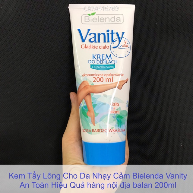 Kem Tẩy Lông Cho Da Nhạy Cảm Bielenda Vanity An Toàn Hiệu Quả hàng nội địa balan 200ml (bill ảnh sau)