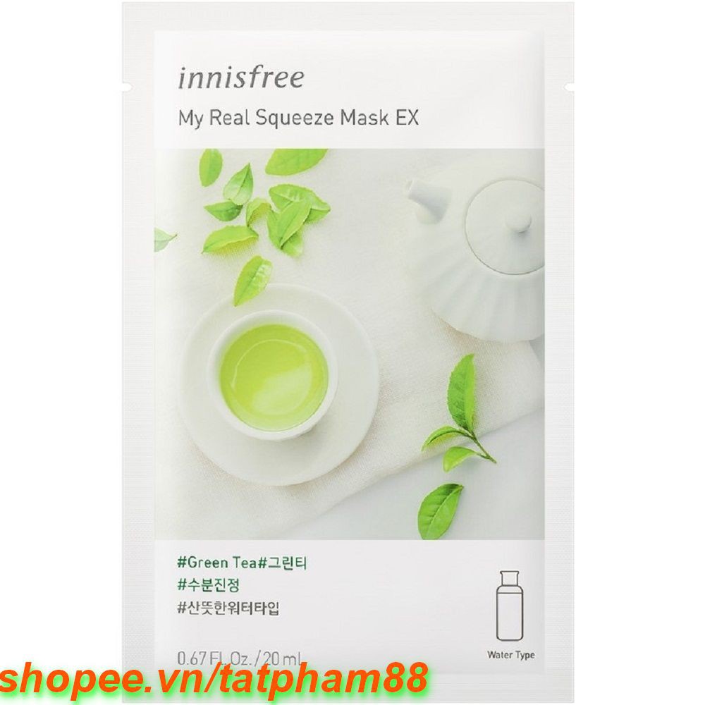 Mặt Nạ Trà Xanh Innisfree My Real Squeeze Mask Green Tea, tatpham88 Uy Tín Từ Chất Lượng.