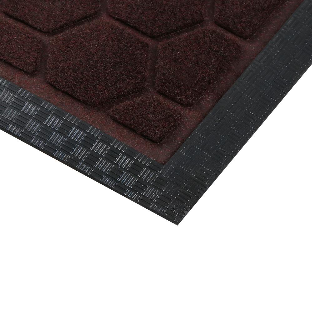 Homebase HLS Thảm trước cửa ra vào MX1015 bằng Polyester/cao su 44X74CM màu xanh lá cây