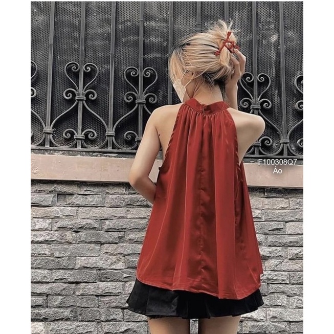 Áo lụa yếm hàng chuẩn chất a1003